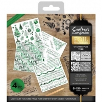 Billede: CRAFTER’S COMPANION FOIL TRANSFERS “O Christmas Tree” CC-FOILTR-OCT, 15x15cm 4 ark, https://www.youtube.com/watch?v=WcwCyAH_SRk&t=1s, førpris kr. 32,00, nupris