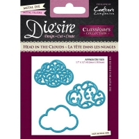 Billede: skæreskabelon DIE SIRE DIE, Head in th Clouds, 43,2x30,5mm, førpris kr. 58,- nupris 