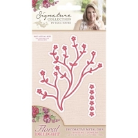 Billede: skæreskabelon Die Sire Die blomstergren med løse blomsterhoveder, 90x73mm, Floral Delight Trailing Flowers, “S-F-MD-TF