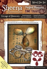 Billede: skæreskabelon Sheena Douglas Die “Time Traveller - Voyage of Discovery