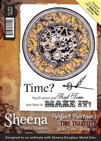 Billede: Sheena Douglas Umonteret Stempel “Time Traveller - Make Time