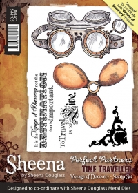 Billede: Sheena Douglas Umonteret Stempel “Time Traveller - Voyage of Discovery