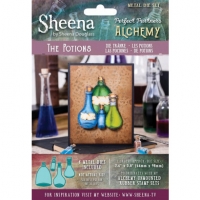 Billede: SHEENA DOUGLAS DIE “The Potions” SD-PPMD-POT, glaskolber, Største: 66x98mm - Passer til p943198, førpris kr. 108,- nupris