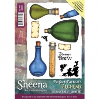 Billede: SHEENA DOUGLAS STAMP “Strange Brev” SD-PPS-BREW, A5 - Passer til p943194 - UMONTERET, førpris kr. 82,- nupris