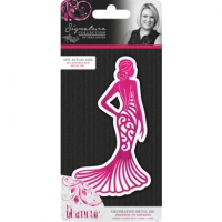 Billede: skæreskabelon elegant kvinde, CRAFTER’S COMPANION / SARA SIGNATURE DIE “Dressed To Impress” S-GLAM-MD-DRES, 71x127mm