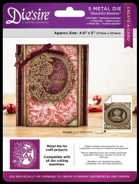 Billede: skæreskabelon ramme og julekugler, Die Sire Dies “Beautiful Baubles” DS-CADX-BBA, 117x127mm, førpris kr. 156,- nupris