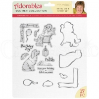 Billede: Jayne Nestorenko Die & Stamp Set “Birthday Boy” JN-STD-BIRB, Largest: 58,4x71mm, førpris kr. 96,00, nupris