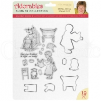 Billede: Jayne Nestorenko Die & Stamp Set “Wash day wishes” JN-STD-WASH, Largest: 58,4x72,2mm, førpris kr. 96,00, nupris
