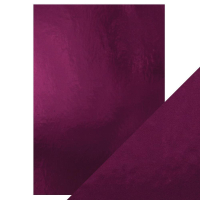 Billede: Craft Perfect - Mirror Card High Gloss - Midnight Plum - A4 - 9445e, enkeltsidet, 5 ark, 250gsm
