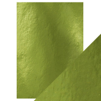Billede: Craft Perfect - Mirror Card High Gloss - Holly Green - A4 - 9446e, enkeltsidet, 5 ark, 250gsm