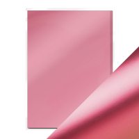 Billede: Craft Perfect - Mirror Card - Pink Chiffon A4 - 9468E, enkeltsidet, 5 ark, 250gsm