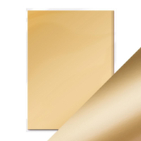 Billede: Craft Perfect - Satin Mirror Card -Honey Gold A4 - 9472E, enkeltsidet, 5 ark, 250gsm
