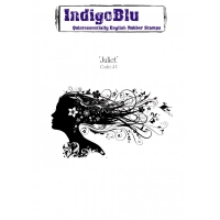 Billede: IndigoBlu Rubber Stamp 140mm x 100mm “Juliet, førpris kr. 80,- nupris