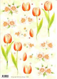 Billede: blomster, annes design, førpris kr. 6,- nupris