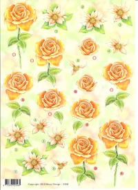 Billede: blomster, annes design, førpris kr. 6,- nupris
