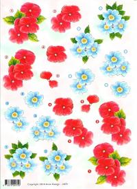 Billede: blomster, annes design, førpris kr. 6,- nupris