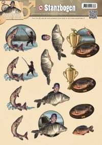 Billede: udstanset fisk og fiskeri, amy design
