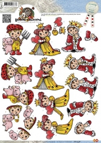 Billede: konge, dame, knægt, yvonne design
