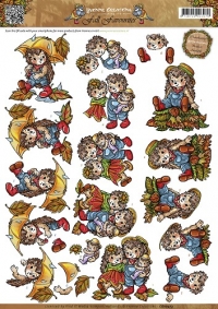 Billede: pindsvinefamilie, yvonne design