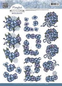 Billede: blå iskrystalblomster, yvonne design