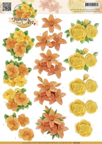 Billede: gyldne buketter, Jeanine´s Art