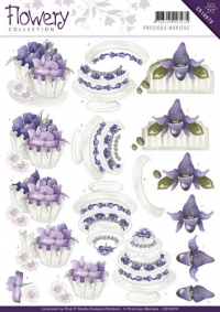Billede: lilla blomster, mariekes design