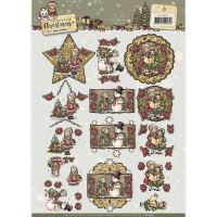 Billede: 3 små julebilleder med piger, yvonne design