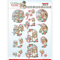 Billede: juleugler på grene, yvonne design
