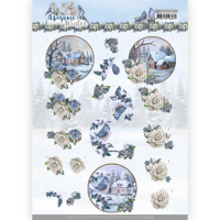 Billede: 3 vinterbilleder i cirkler, amy design