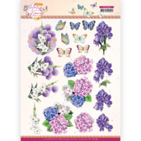 Billede: blomster og sommerfugle, Jeanine's Art