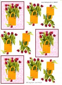 Billede: tulipaner i pose, lene design, tilbud