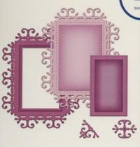 Billede: spellbinders, s2-001, frame one, Accent 1: .625 in x .325 in Accent 2: .125 x .625 in Frame Insert: 1.125 x 1.875 in Frame: 2.25 x 3.125 in, tilbud førpris kr. 110,- nupris