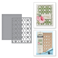 Billede: spellbinders Floral Trellis Card Creator, Frame: 4.25 x 5.50 in, Insert: 3.85 x 5.10 in