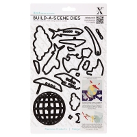 Billede: skæreskabelon A5 set, Build a scene, Around the World Kinetic, førpris kr. 210,- nupris