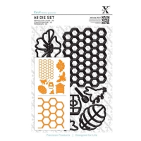 Billede: skæreskabelon A5 set (9 pcs.) Bee Keeping, xcu503241, førpris kr. 180,- nupris